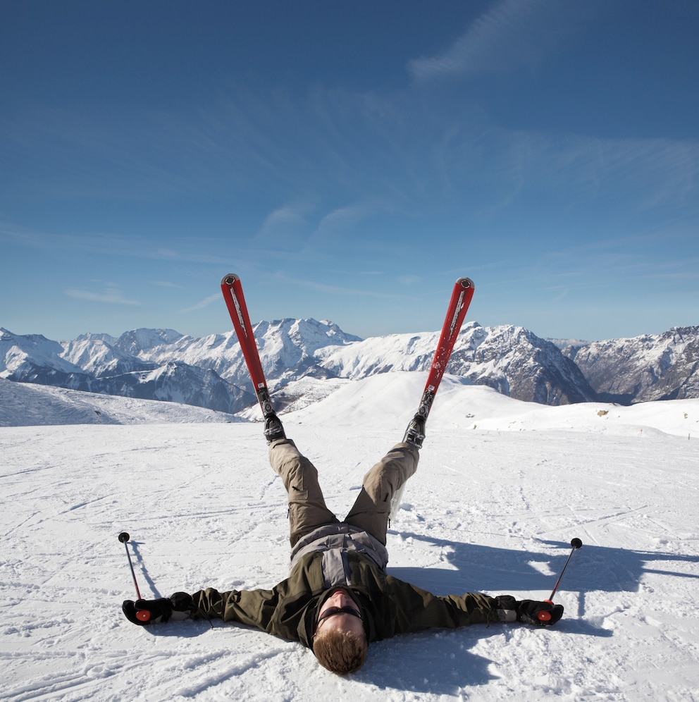  Ein Meister ist noch nicht vom Himmel gefallen: Skianfänger brauchen viel Geduld