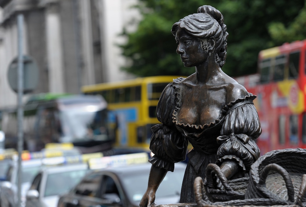 Statue von Molly Malone in der Grafton Street in Dublin
