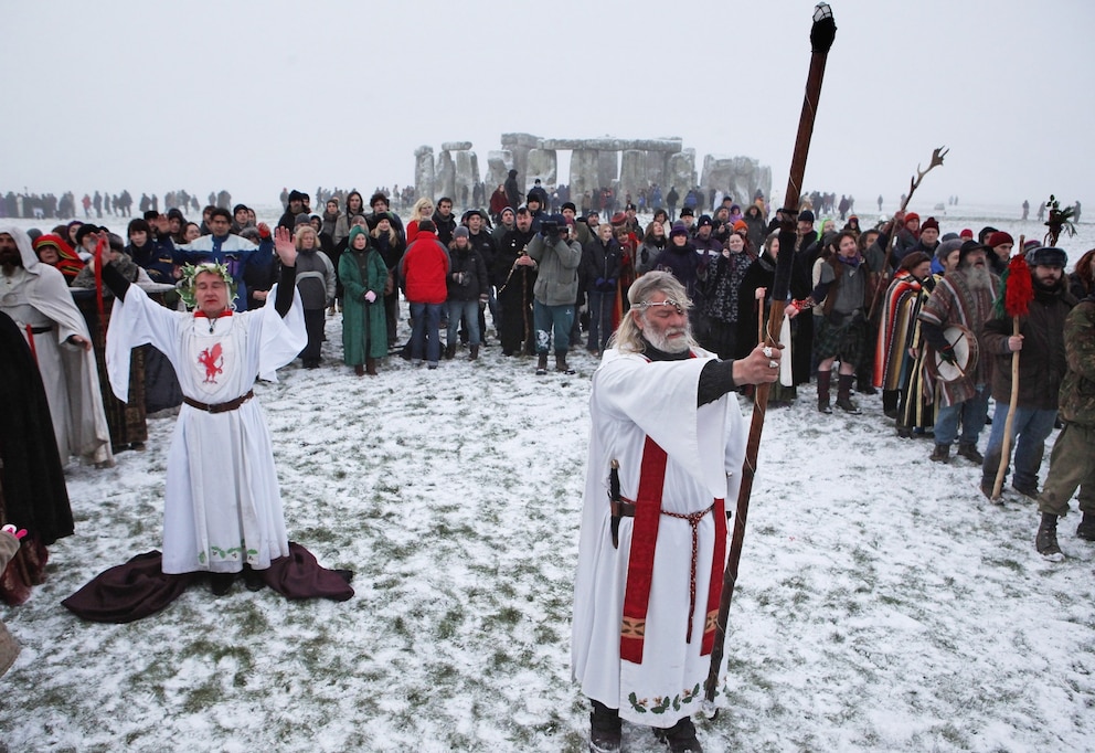 Wintersonnenwende in Stonehenge