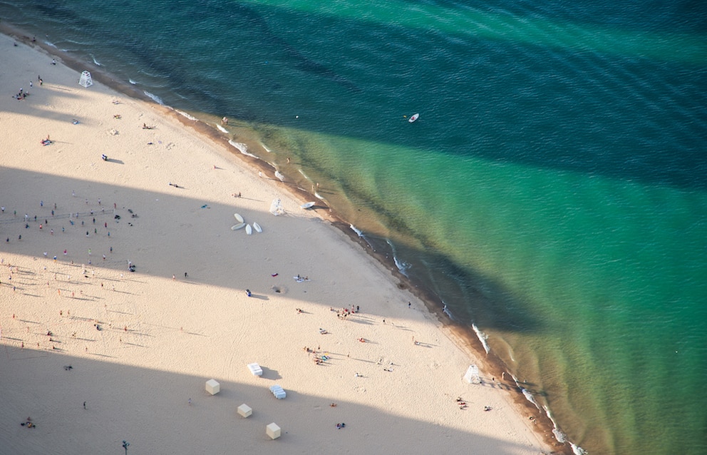 Der Oak Street Beach in Chicago