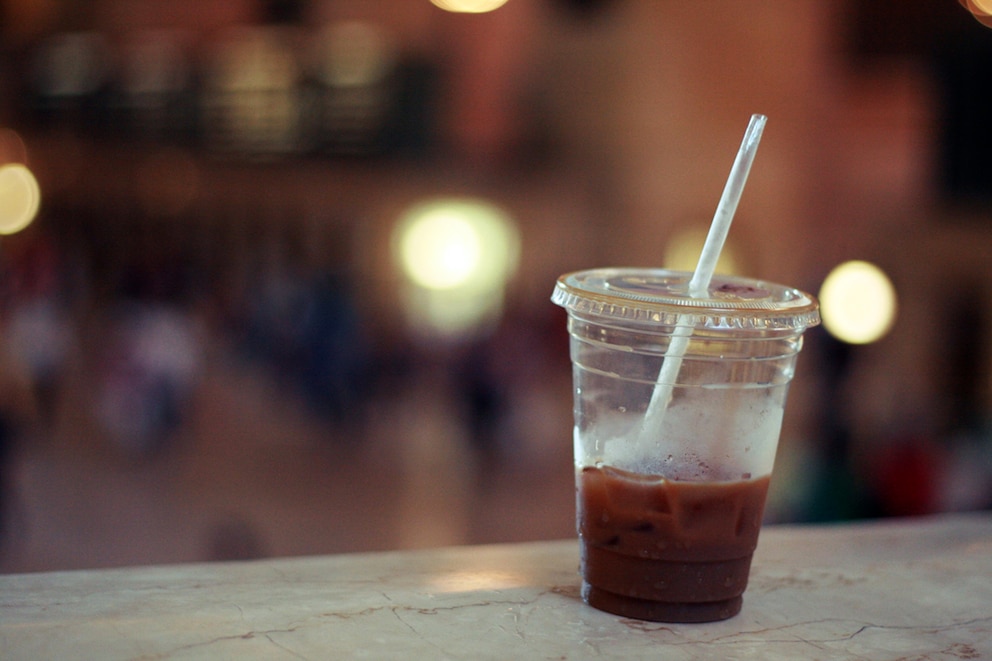 New York, Grand Central Station, Plastikkaffeebecher