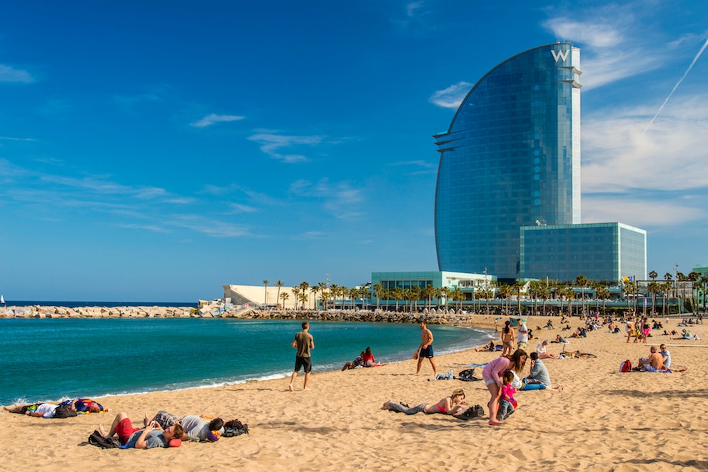 Der Strand von Barceloneta