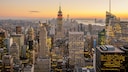 New York City, Empire State Building, Skyline, Sonnenuntergang