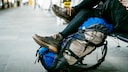Backpacker Flughafen