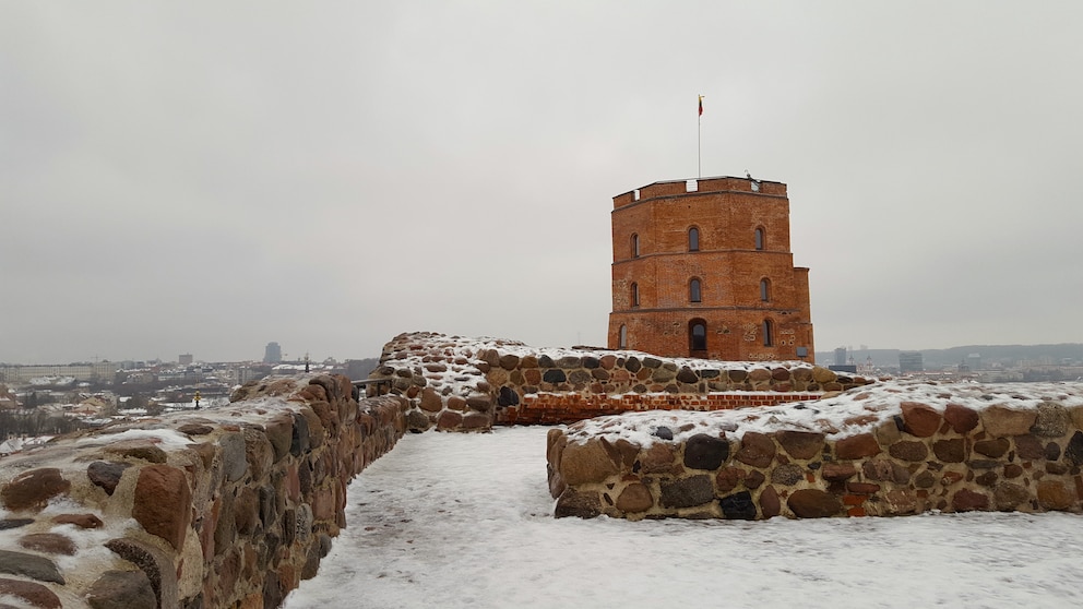 Gediminas Burg, Berg in Vilnus, Litauen