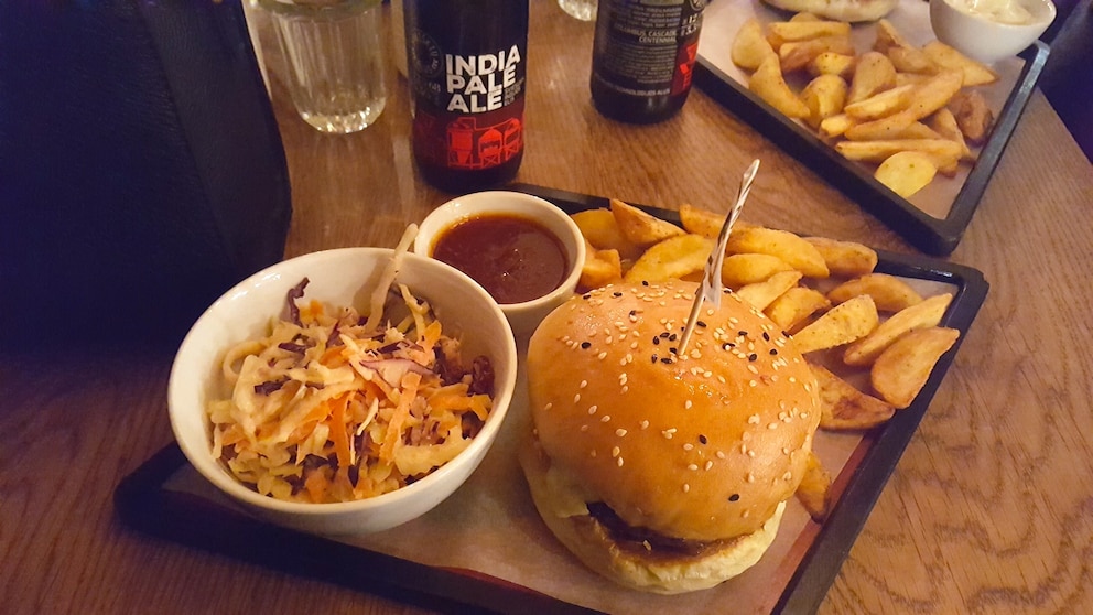 Burger, Essen bei Le Butcher in Vilnius, Litauen