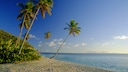 Strand auf der Insel Antigua, Karibik
