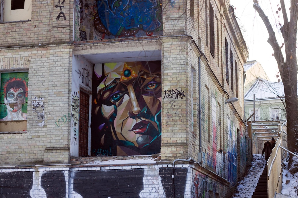 Užupis, Graffiti, Vilnius, Litauen