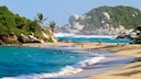 Der Strand von Cabo San Juan del Guia in der Nähe von Santa Marta