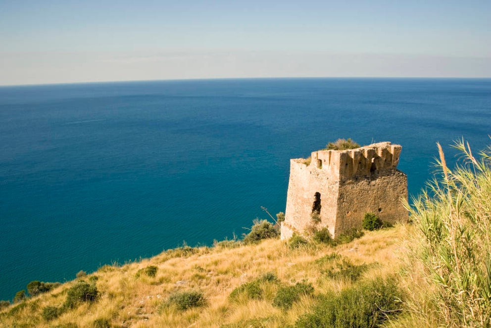 Part of the castle ruins in Diamante