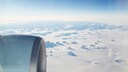Flugzeug über Grönland