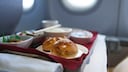 Bordmenü im Flugzeug