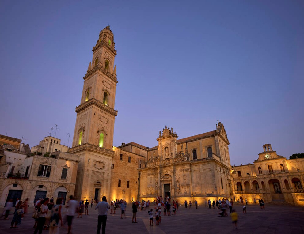 Piazza del Duomo with the Cathedral in Lecce