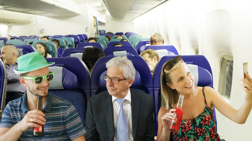 Passagiere, Flugzeug, Flieger