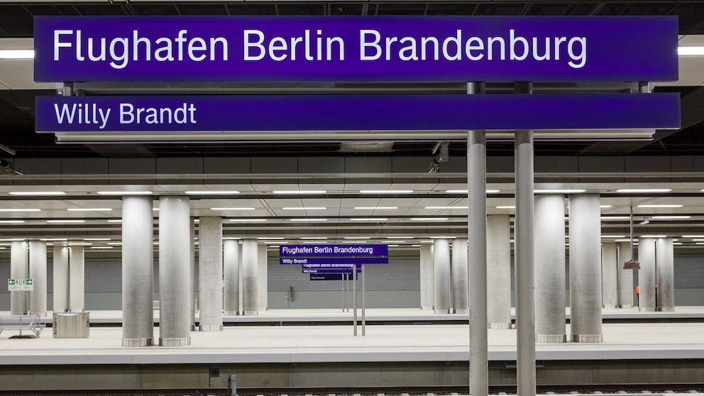 Viele Gleise, keine Gäste: Der Bahnhof „Willy Brandt" vom Flughafen BER ist seit seiner Fertigstellung verlassen