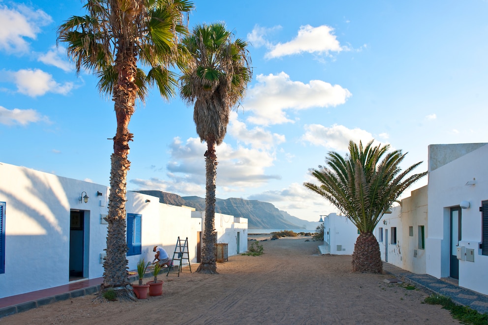 Entspannt geht es in Caleta del Sebo zu