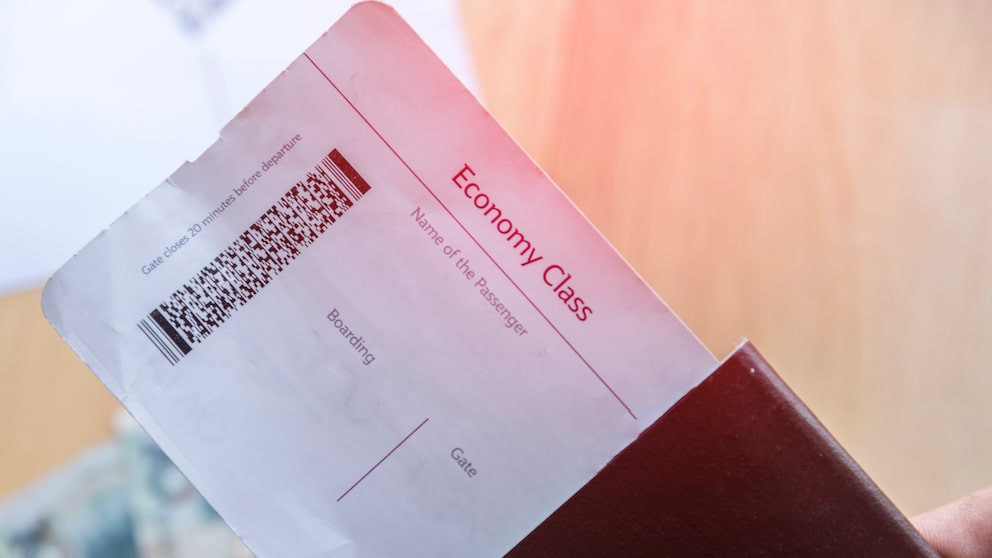 Bordticket und Reisepass