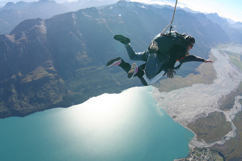 Skydiving in Neuseeland