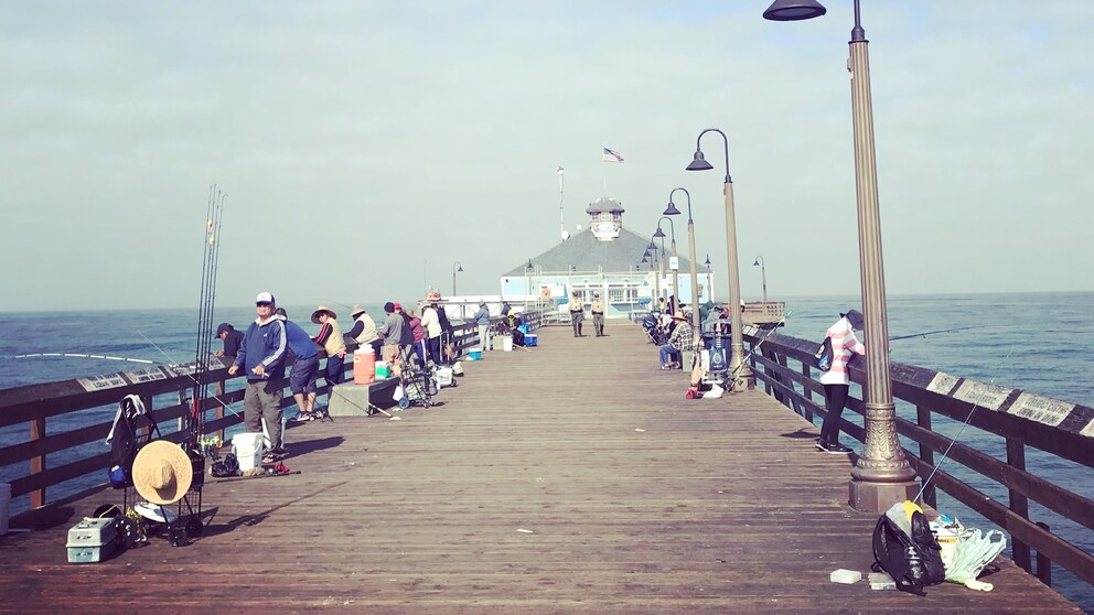 Das Angeln auf den Piers ist in den USA im Prinzip überall erlaubt