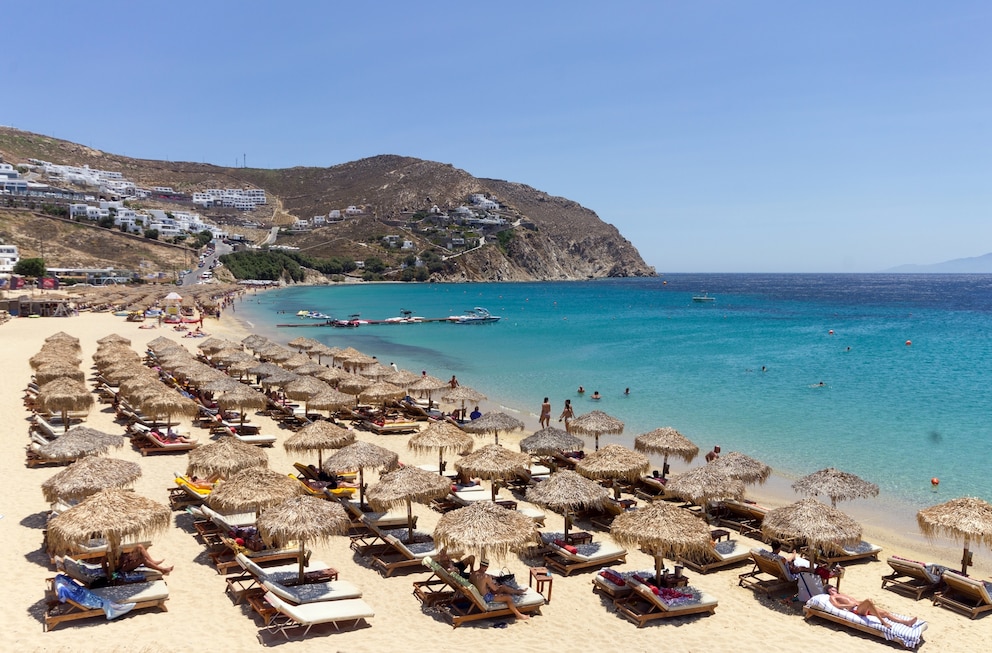 Elia Beach, Mykonos, Griechenland