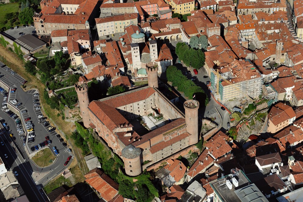 Die Burg von Ivrea, Turin, Italien