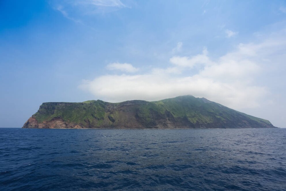 View of Aogashima from the ferry