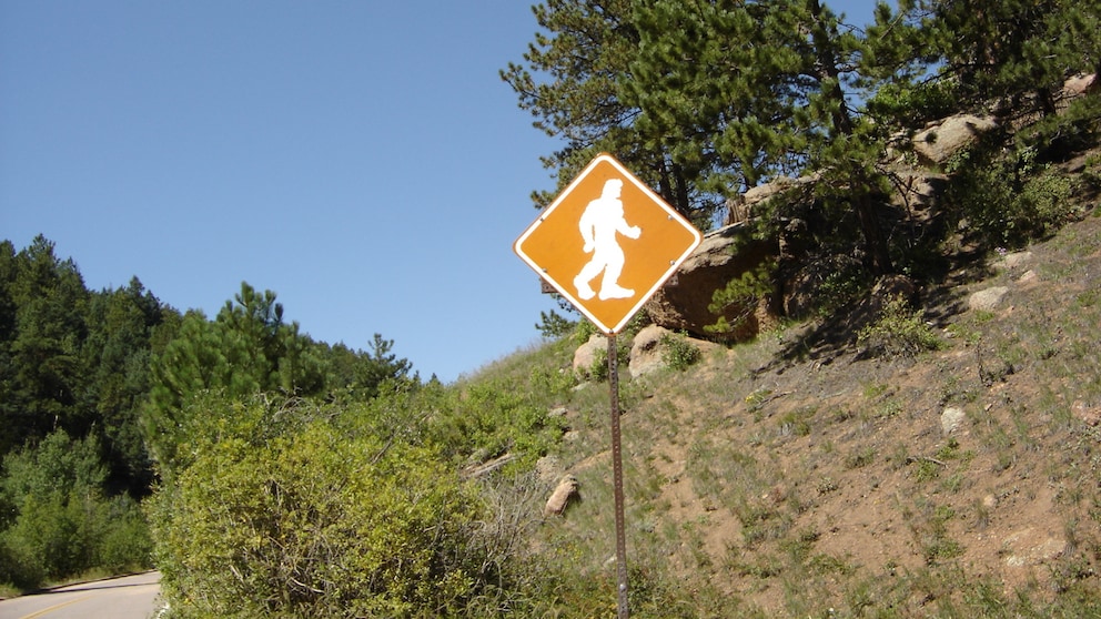 Warnschild zu Bigfoot