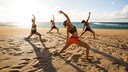 Yoga am Strand