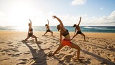 Yoga am Strand