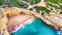 Strand an der Algarve in Portugal