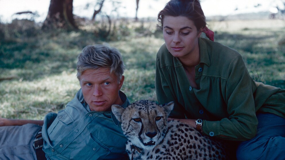 Hardy Krüger und Michele Girardon in Afrika