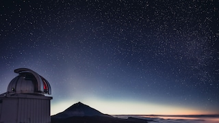 Der Nachthimmel über Teneriffa ist auch ohne Profi-Teleskop beeindruckend