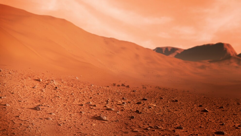 So ähnlich sieht die Oberfläche des Mars aus – eine rote Wüste, die absolut lebensfeindlich für den Menschen ist (Symbolbild)