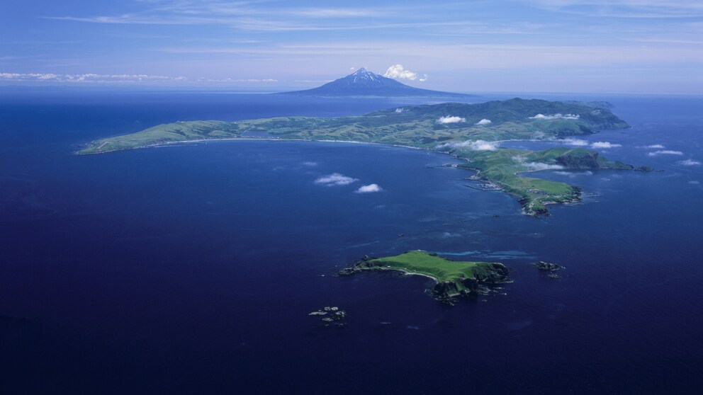 Insel vor Hokkaidō, Japan, verschwunden