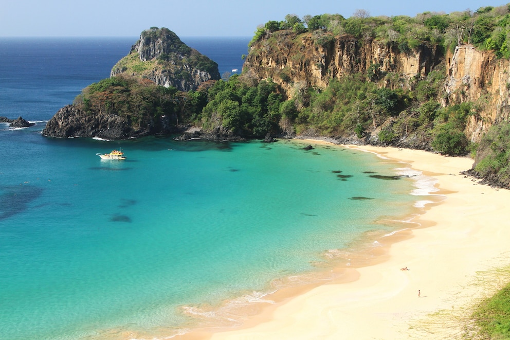 Der einsame Praia do Sancho liegt auf der brasilianischen Insel Fernando de Noronha