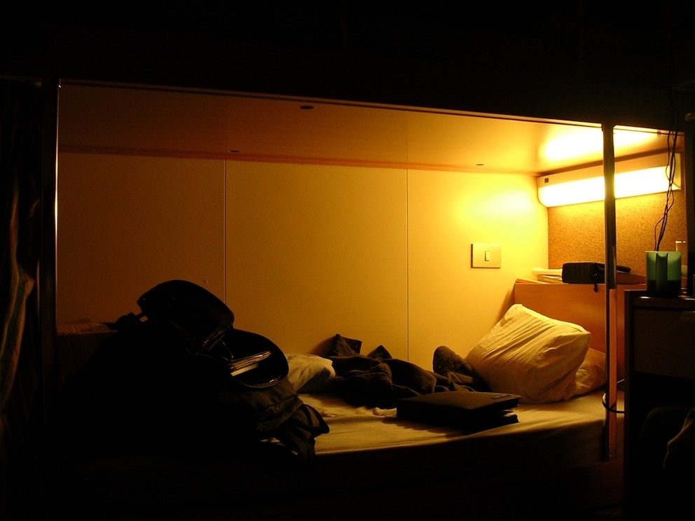 Schlafplatz von Brian David Bruns auf einem Kreuzfahrtschiff