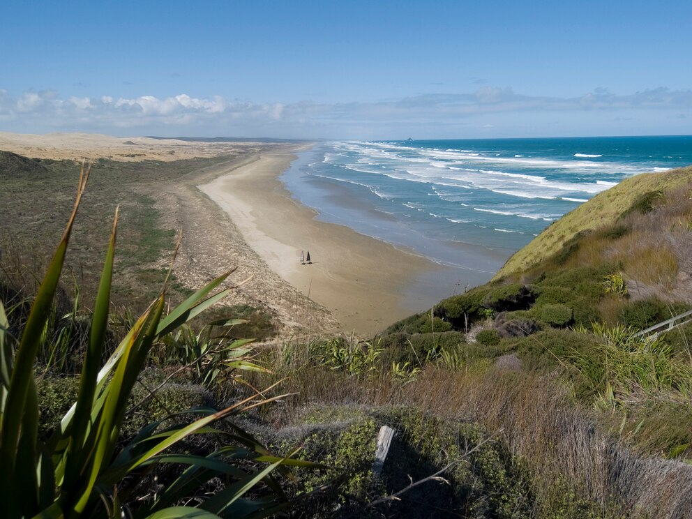 Der Ninety Mile Beach ist eigentlich nur 89 Kilometer lang