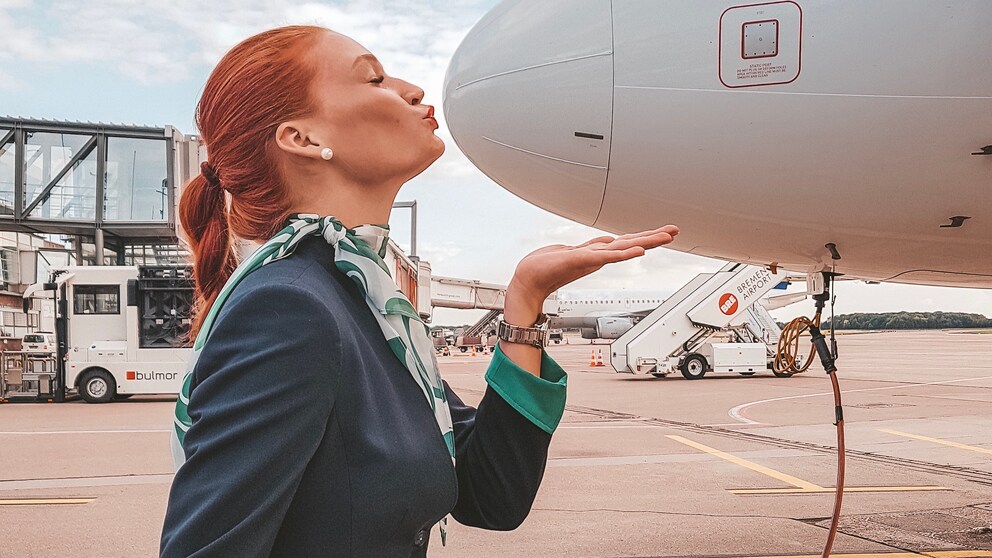 Normalerweise ist das Flugzeug für Jana der Arbeitsplatz – doch manchmal fliegt sie auch privat