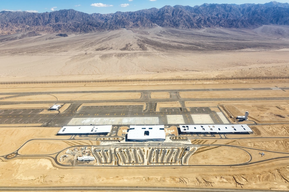 Flughafen Eilat Ramon Airport ETM Luftaufnahme