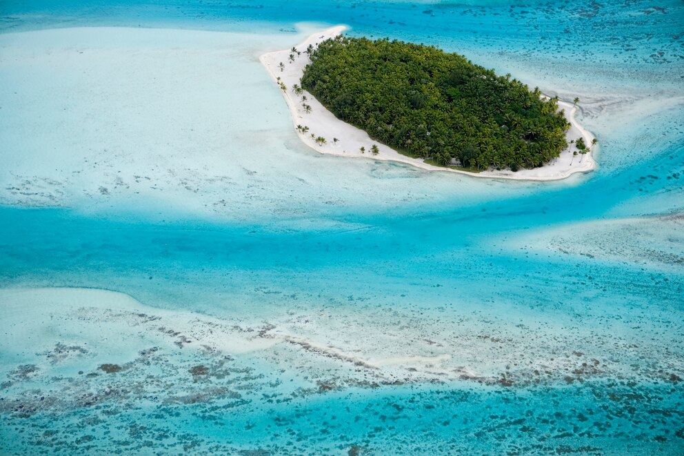 Insel in Bora Bora, Französisch-Polynesien