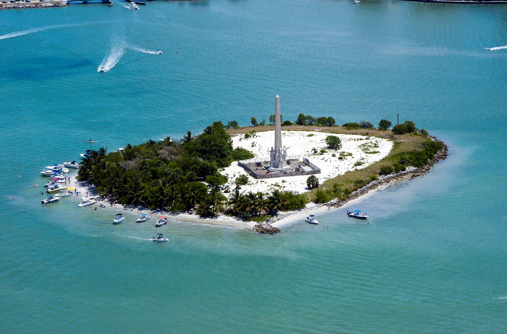 Flagler Memorial Island vor Miami Beach, Florida