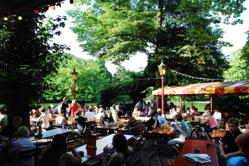The most beautiful beer garden Brewery Heller in Cologne