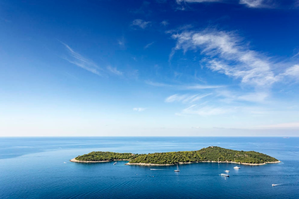 A short boat ride from the old town harbor leads to Lokrum Island