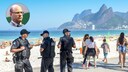 Militärpolizisten am Strand von Ipanema, Gouverneur Wilson Witzel