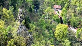 Blick vom Hexentanzplatz Thale in das Bodetal