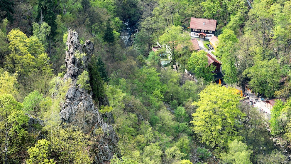Blick vom Hexentanzplatz Thale in das Bodetal
