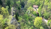 Blick vom Hexentanzplatz Thale in das Bodetal