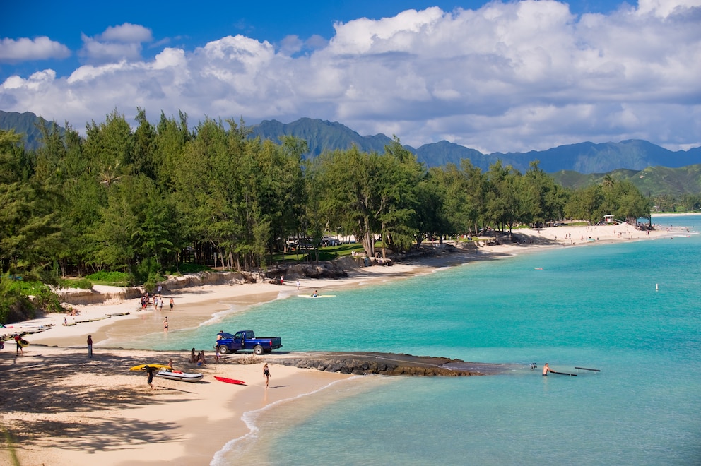 Der Kailua Beach Park auf Hawaii