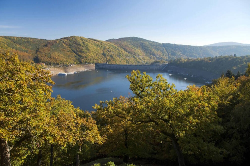View over the beautiful Edersee
