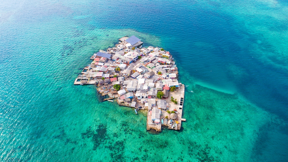Auf der winzigen Insel Santa Cruz del Islote leben 1200 Menschen